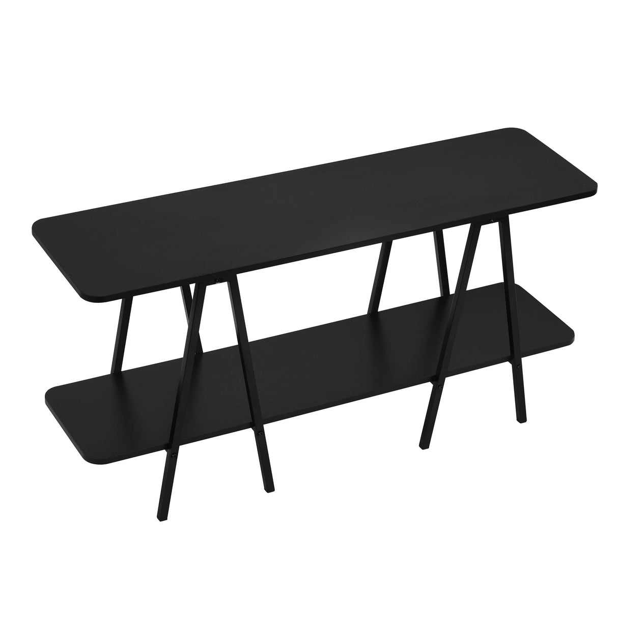 Celine Side Table Console in Black by Manhattan Comfort at Eve Furniture