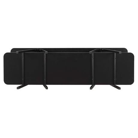 Celine Side Table Console in Black by Manhattan Comfort at Eve Furniture
