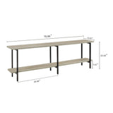 Celine Side Table Console in Grey by Manhattan Comfort at Eve Furniture