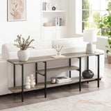 Celine Side Table Console in Rustic Grey by Manhattan Comfort at Eve Furniture
