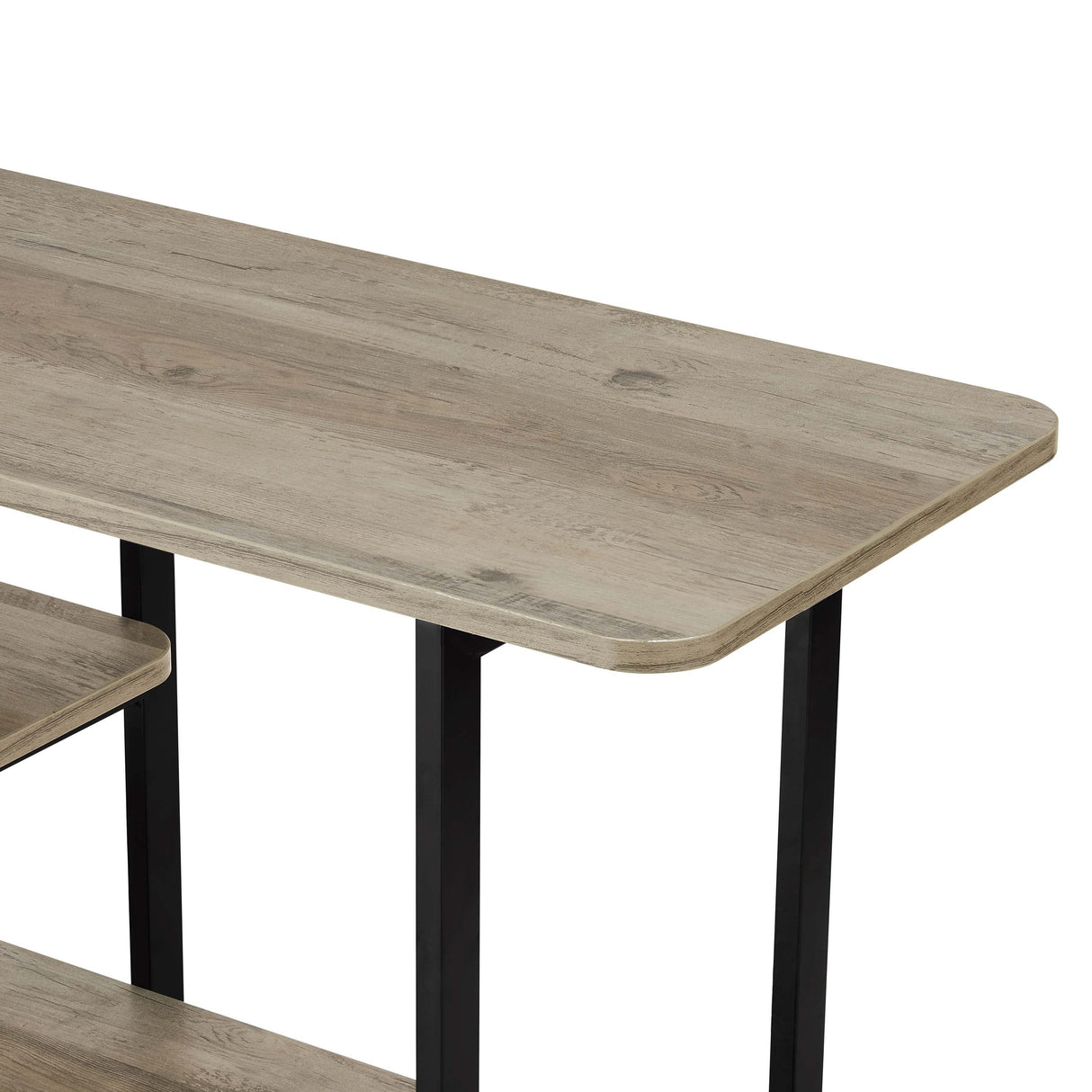 Celine Side Table Console in Rustic Grey by Manhattan Comfort at Eve Furniture
