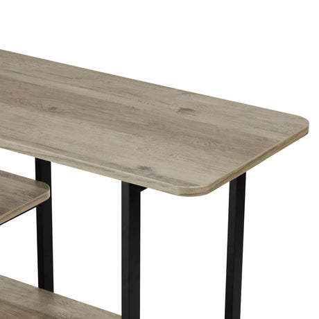 Celine Side Table Console in Rustic Grey by Manhattan Comfort at Eve Furniture