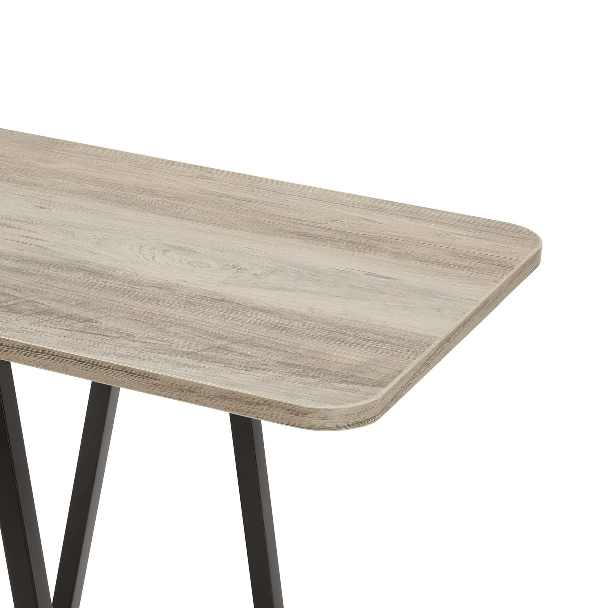 Celine Side Table Console in Rustic Grey by Manhattan Comfort at Eve Furniture