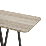 Celine Side Table Console in Rustic Grey by Manhattan Comfort at Eve Furniture