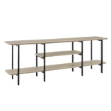 Celine Side Table Console in Rustic Grey by Manhattan Comfort at Eve Furniture