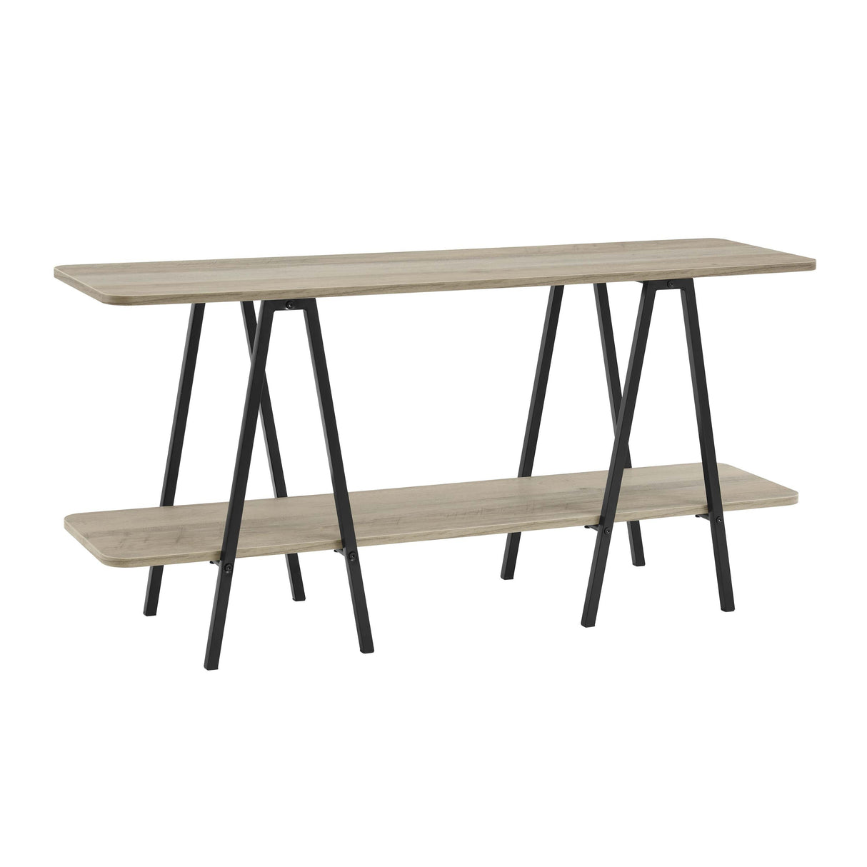 Celine Side Table Console in Rustic Grey by Manhattan Comfort at Eve Furniture
