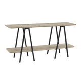 Celine Side Table Console in Rustic Grey by Manhattan Comfort at Eve Furniture