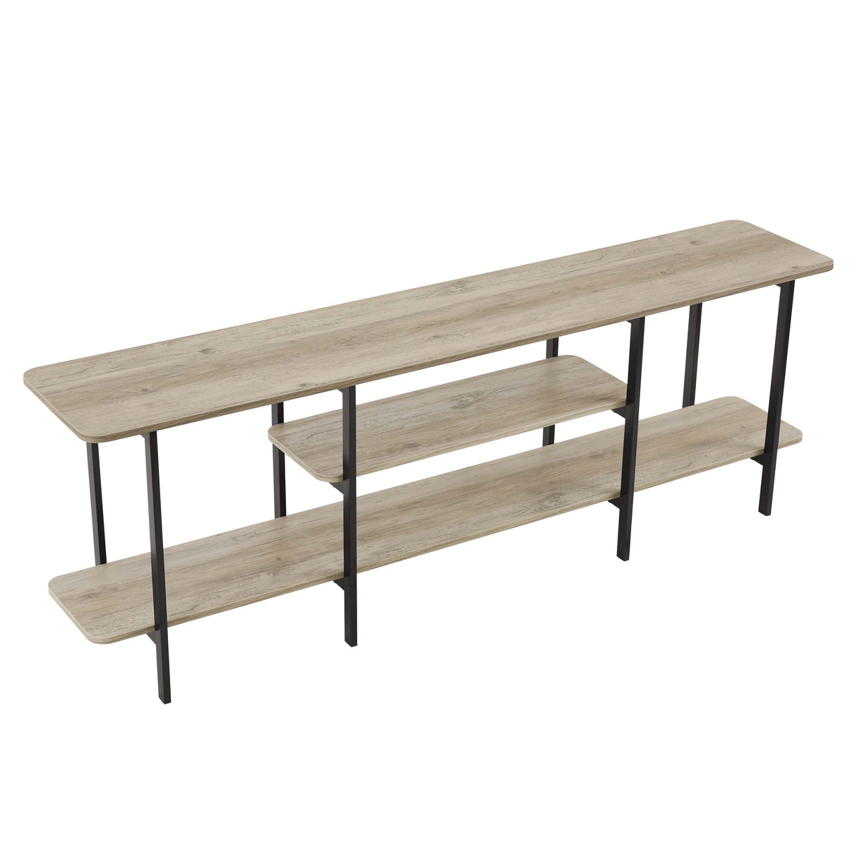 Celine Side Table Console in Rustic Grey by Manhattan Comfort at Eve Furniture