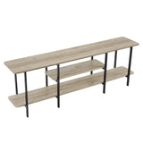 Celine Side Table Console in Rustic Grey by Manhattan Comfort at Eve Furniture