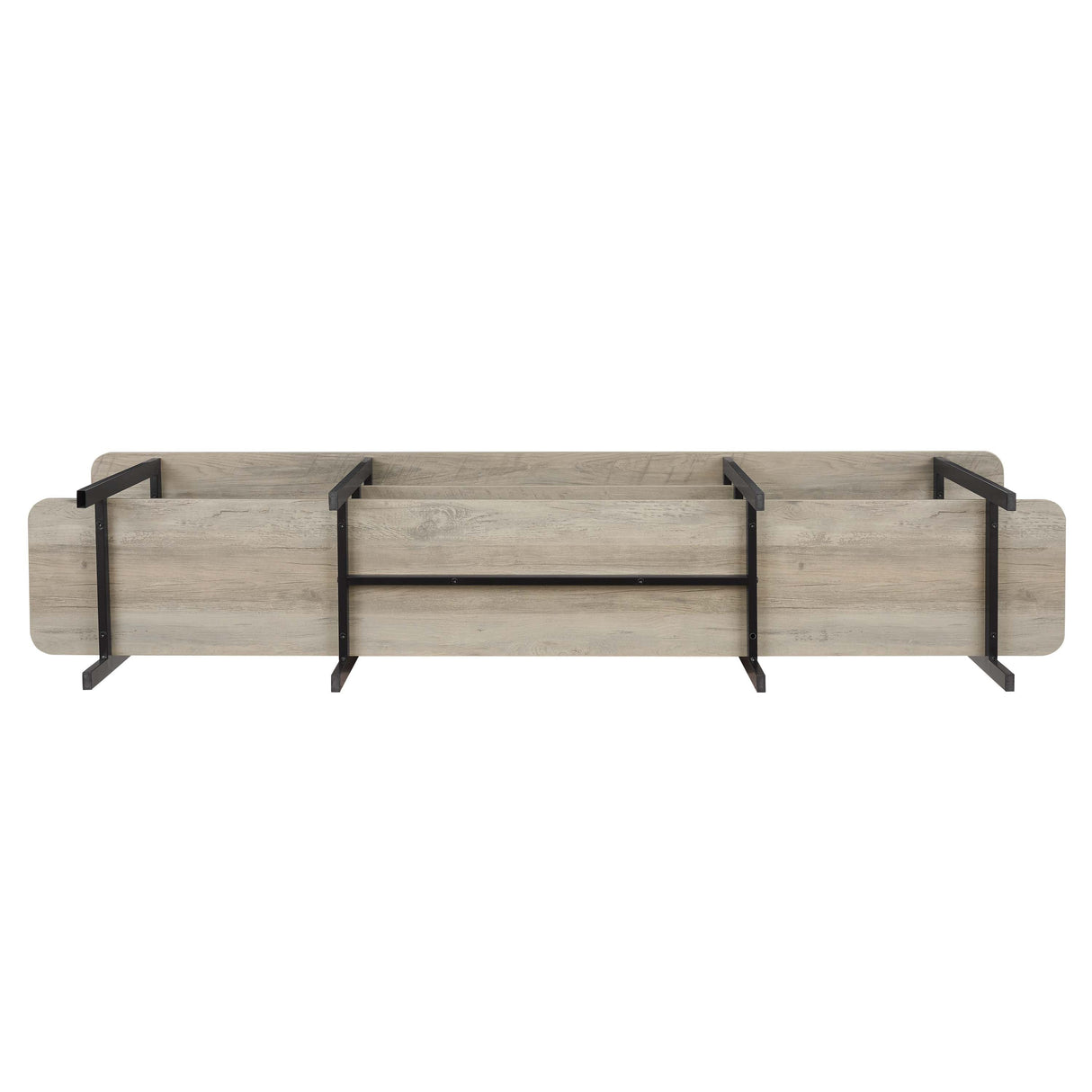 Celine Side Table Console in Rustic Grey by Manhattan Comfort at Eve Furniture