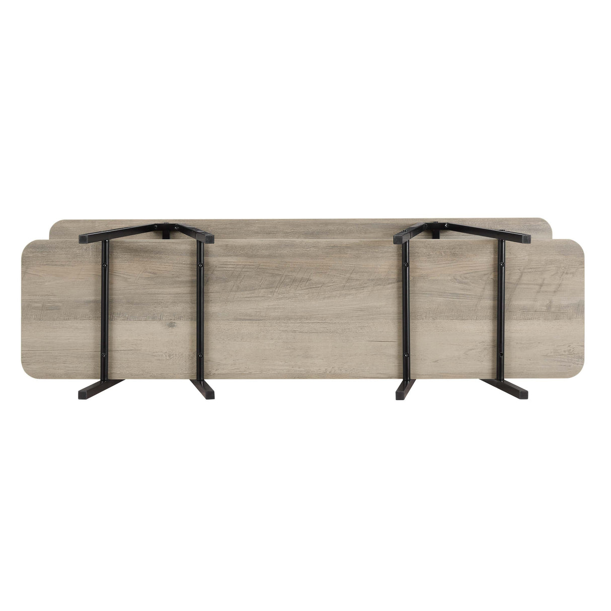 Celine Side Table Console in Rustic Grey by Manhattan Comfort at Eve Furniture