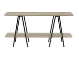 Celine Side Table Console in Rustic Grey by Manhattan Comfort at Eve Furniture