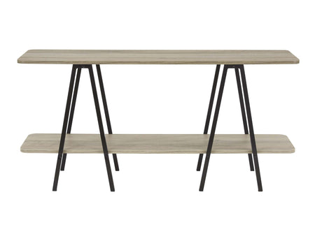 Celine Side Table Console in Rustic Grey by Manhattan Comfort at Eve Furniture