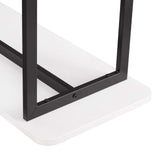 Celine Side Table Console in White by Manhattan Comfort at Eve Furniture