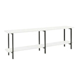 Celine Side Table Console in White by Manhattan Comfort at Eve Furniture