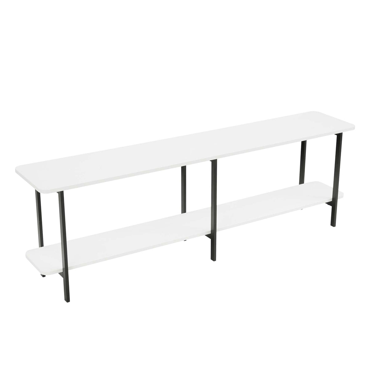Celine Side Table Console in White by Manhattan Comfort at Eve Furniture