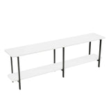 Celine Side Table Console in White by Manhattan Comfort at Eve Furniture