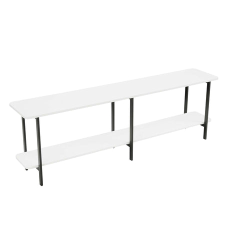 Celine Side Table Console in White by Manhattan Comfort at Eve Furniture