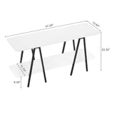Celine Side Table Console in White by Manhattan Comfort at Eve Furniture