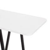 Celine Side Table Console in White by Manhattan Comfort at Eve Furniture