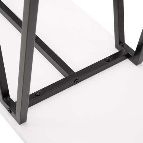 Celine Side Table Console in White by Manhattan Comfort at Eve Furniture