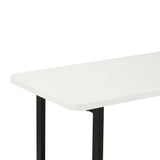 Celine Side Table Console in White by Manhattan Comfort at Eve Furniture