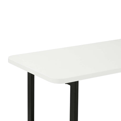 Celine Side Table Console in White by Manhattan Comfort at Eve Furniture