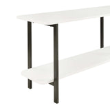 Celine Side Table Console in White by Manhattan Comfort at Eve Furniture