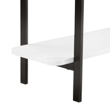 Celine Side Table Console in White by Manhattan Comfort at Eve Furniture