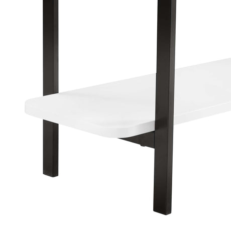 Celine Side Table Console in White by Manhattan Comfort at Eve Furniture