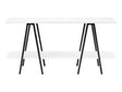 Celine Side Table Console in White by Manhattan Comfort at Eve Furniture