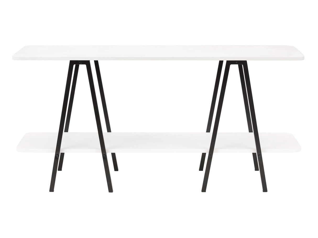 Celine Side Table Console in White by Manhattan Comfort at Eve Furniture