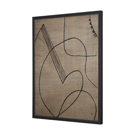 Cello Music by Mercana Studio a Hand Embellished Textured Canvas by Mercana at Eve Furniture
