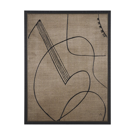 Cello Music by Mercana Studio a Hand Embellished Textured Canvas by Mercana at Eve Furniture