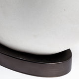 Celtica (26.8"H) White Resin Ring-Shaped Base Table Lamp by Mercana at Eve Furniture