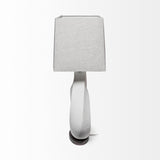 Celtica White Resin Ring-Shaped Base Table Lamp by Mercana at Eve Furniture