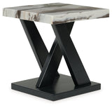 Cendill Dark Brown/White/Black Table (Set of 3)