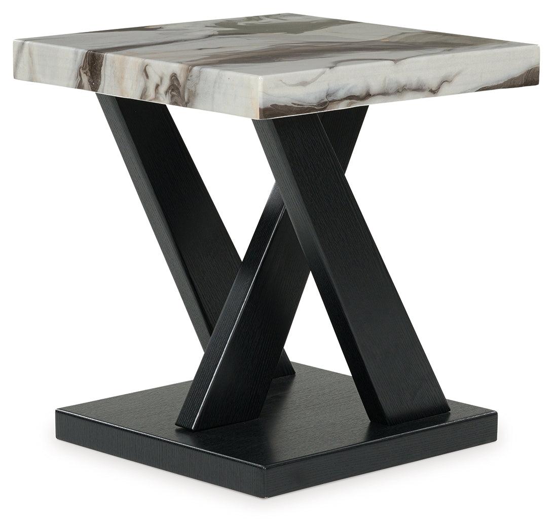Cendill Dark Brown/White/Black Table (Set of 3) by Ashley at Eve Furniture