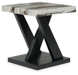 Cendill Dark Brown/White/Black Table (Set of 3) by Ashley at Eve Furniture
