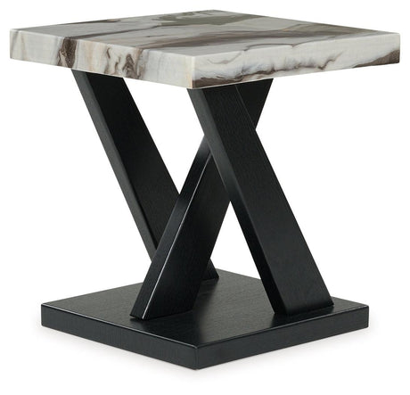 Cendill Dark Brown/White/Black Table (Set of 3) by Ashley at Eve Furniture