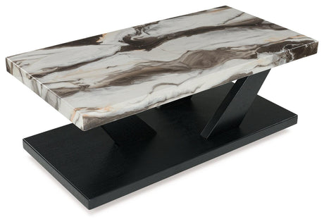 Cendill Dark Brown/White/Black Table (Set of 3) by Ashley at Eve Furniture