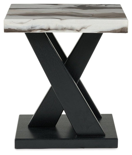 Cendill Dark Brown/White/Black Table (Set of 3) by Ashley at Eve Furniture
