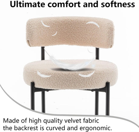 Centair Boucle Bar Stools Set of 3 by Eve Furniture at Eve Furniture