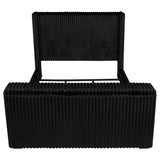 Centergrove Black Upholstered California King Wingback TV Bed by Coaster at Eve Furniture