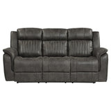 Centeroak Brownish Gray 2-Piece Double Reclining Set by Homelegance at Eve Furniture
