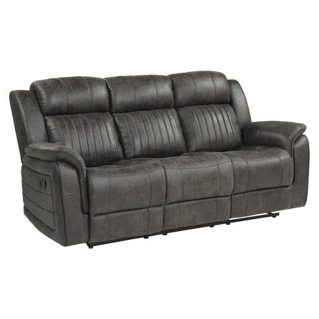 Centeroak Brownish Gray Double Reclining Sofa by Homelegance at Eve Furniture