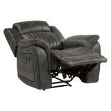 Centeroak Brownish Gray Reclining Chair by Homelegance at Eve Furniture
