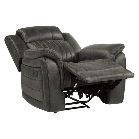 Centeroak Brownish Gray Reclining Chair by Homelegance at Eve Furniture