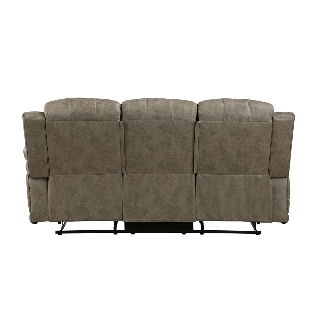 Centeroak Sandy Brown Double Reclining Sofa by Homelegance at Eve Furniture