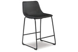 Centiar Black Counter Height Barstool, Set of 2 by Ashley at Eve Furniture